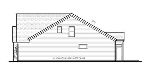 Left Elevation image of ASCOT House Plan